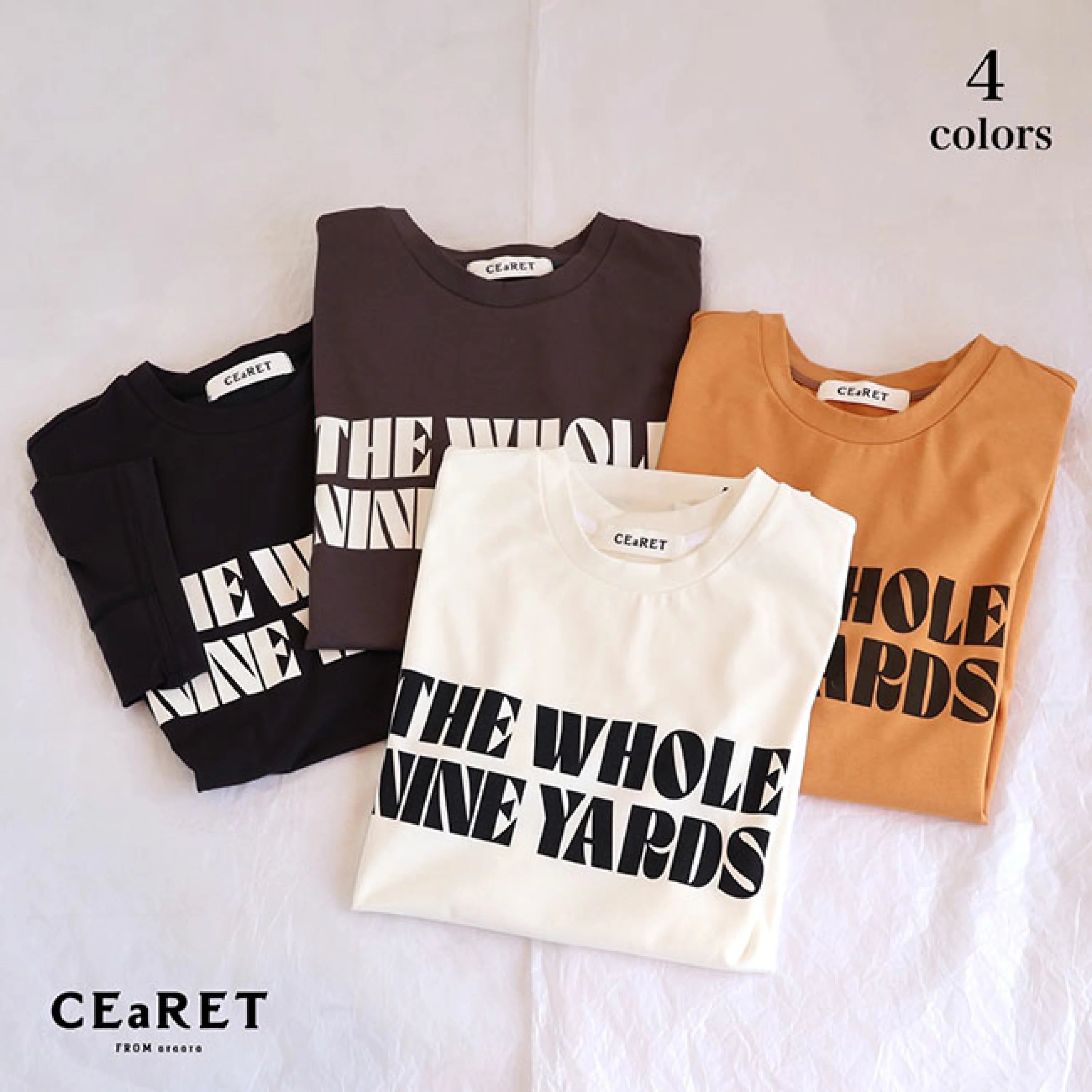 CEaRET(シーレット) CEaRET FROM araara ロゴＴシャツ 241019 – Sonorite