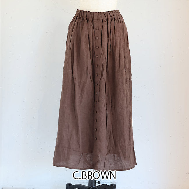 iCHi Antiquites(イチアンティークス) French Linen Skirt　/　フレンチリネンスカー　1000317