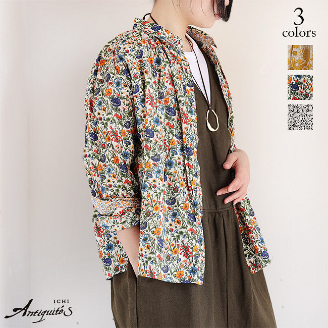 iCHi Antiquites(イチアンティークス) コットンリバティシャツブラウス　1001109