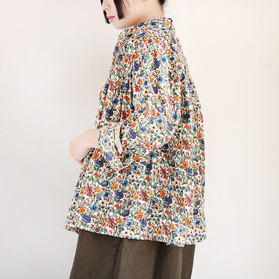 iCHi Antiquites(イチアンティークス) コットンリバティシャツブラウス　1001109
