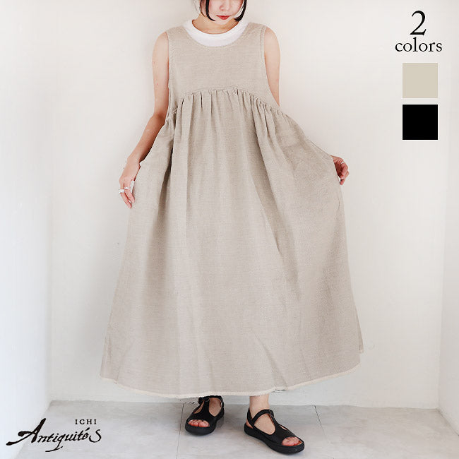 iCHi Antiquites(イチアンティークス) TWILL WEAVE DRESS 1001121
