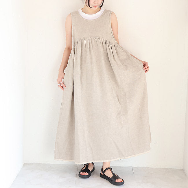 iCHi Antiquites(イチアンティークス) TWILL WEAVE DRESS 1001121