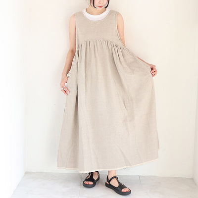 iCHi Antiquites(イチアンティークス) TWILL WEAVE DRESS 1001121