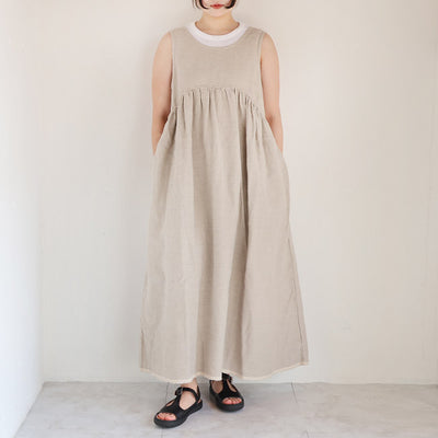 iCHi Antiquites(イチアンティークス) TWILL WEAVE DRESS 1001121