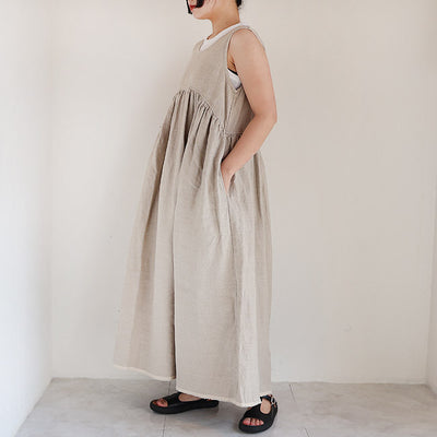 iCHi Antiquites(イチアンティークス) TWILL WEAVE DRESS 1001121