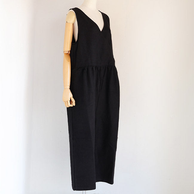 iCHi Antiquites(イチアンティークス) TWILL WEAVE LINEN JUMPSUIT 1001123
