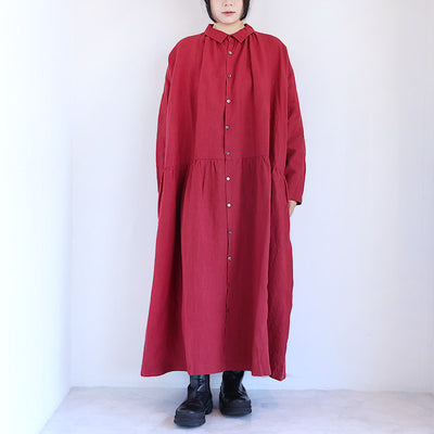 iCHi Antiquites(イチアンティークス) リネンドレスワンピース　1100302