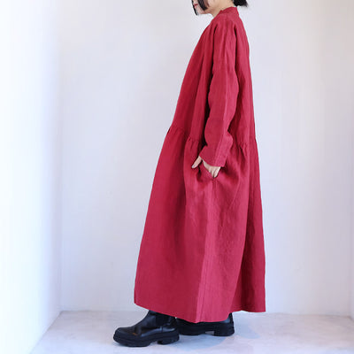 iCHi Antiquites(イチアンティークス) リネンドレスワンピース　1100302