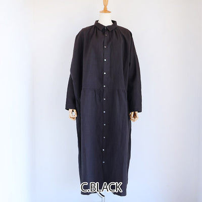iCHi Antiquites(イチアンティークス) リネンドレスワンピース　1100302