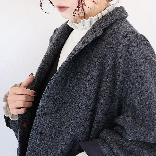 iCHi Antiquites(イチアンティークス) Wool Herringbone Jacket ウールヘリンボーンジャケット　1100319