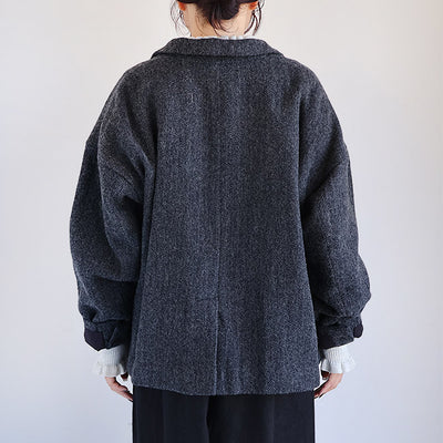 iCHi Antiquites(イチアンティークス) Wool Herringbone Jacket ウールヘリンボーンジャケット　1100319