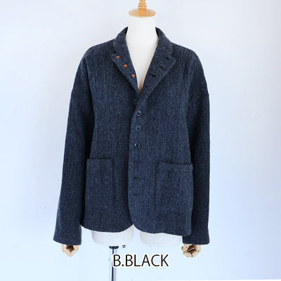iCHi Antiquites(イチアンティークス) Wool Herringbone Jacket ウールヘリンボーンジャケット　1100319