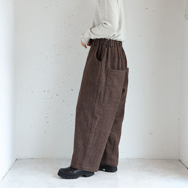 iCHi Antiquites(イチアンティークス) Wool Herringbone pants ウールヘリンボーンパンツ　1100320