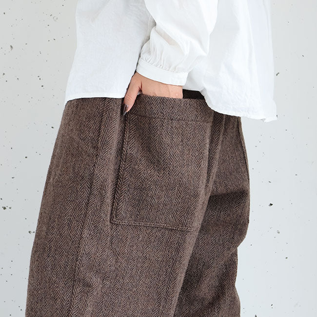 iCHi Antiquites(イチアンティークス) Wool Herringbone pants ウールヘリンボーンパンツ　1100320