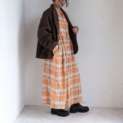 iCHi Antiquites(イチアンティークス) タータンチェックワンピース　1100323