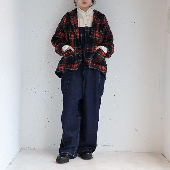 iCHi Antiquites(イチアンティークス) TARTAN CHECK JACKET タータンチェックジャケット　1100324