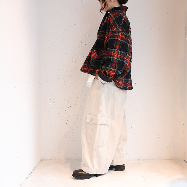 iCHi Antiquites(イチアンティークス) TARTAN CHECK JACKET タータンチェックジャケット　1100324