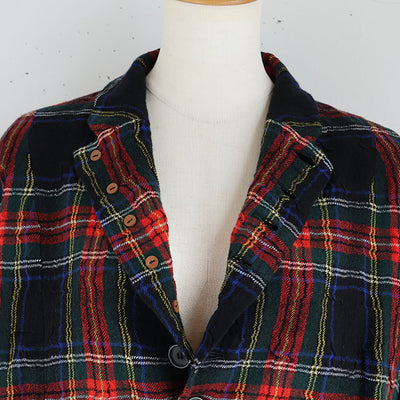 iCHi Antiquites(イチアンティークス) TARTAN CHECK JACKET タータンチェックジャケット　1100324