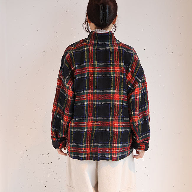 iCHi Antiquites(イチアンティークス) TARTAN CHECK JACKET タータンチェックジャケット　1100324