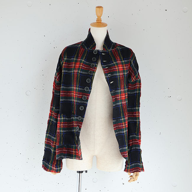 iCHi Antiquites(イチアンティークス) TARTAN CHECK JACKET タータンチェックジャケット　1100324