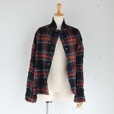iCHi Antiquites(イチアンティークス) TARTAN CHECK JACKET タータンチェックジャケット　1100324