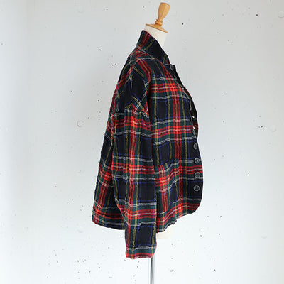 iCHi Antiquites(イチアンティークス) TARTAN CHECK JACKET タータンチェックジャケット　1100324