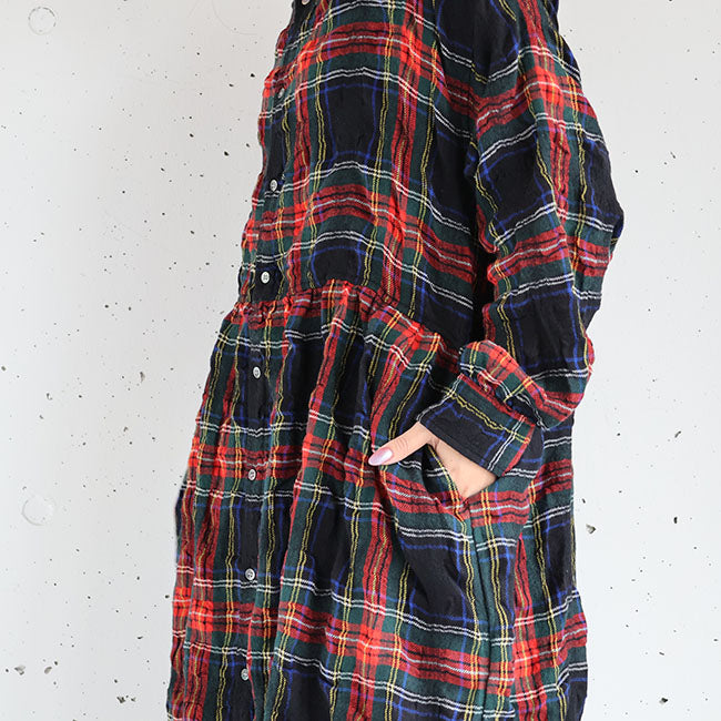 iCHi Antiquites(イチアンティークス) TARTAN CHECK DRESS タータンチェックワンピース　1100326