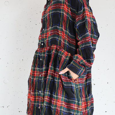 iCHi Antiquites(イチアンティークス) TARTAN CHECK DRESS タータンチェックワンピース　1100326