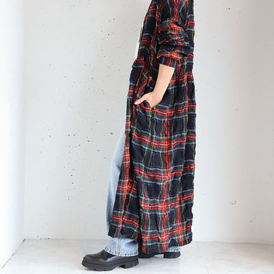 iCHi Antiquites(イチアンティークス) TARTAN CHECK DRESS タータンチェックワンピース　1100326