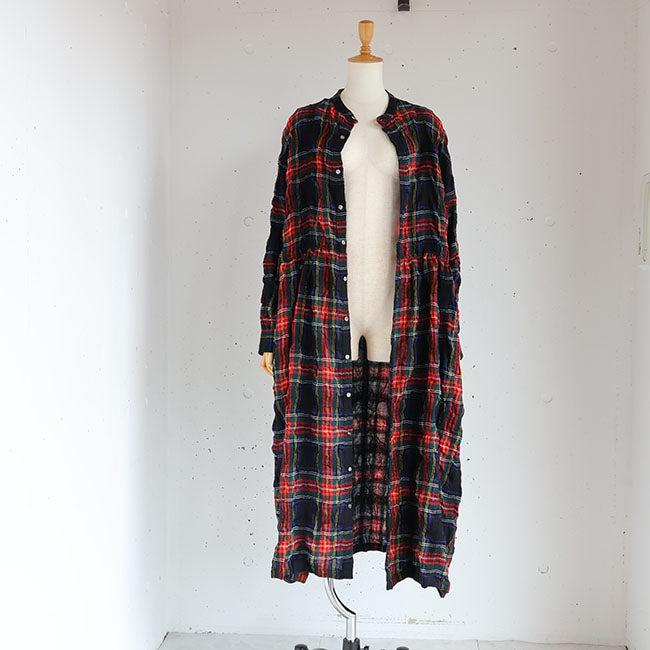 iCHi Antiquites(イチアンティークス) TARTAN CHECK DRESS タータンチェックワンピース　1100326