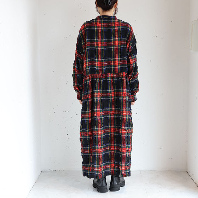 iCHi Antiquites(イチアンティークス) TARTAN CHECK DRESS タータンチェックワンピース　1100326