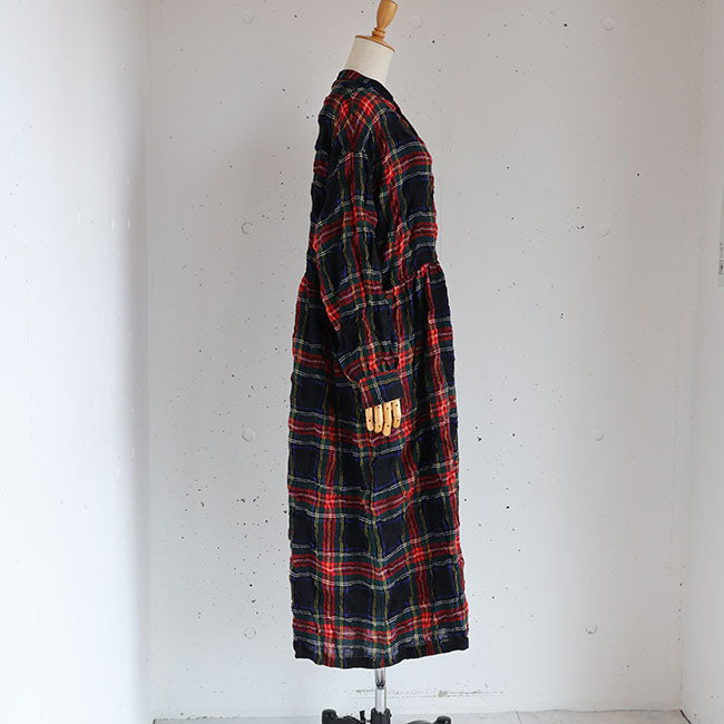 iCHi Antiquites(イチアンティークス) TARTAN CHECK DRESS タータンチェックワンピース　1100326