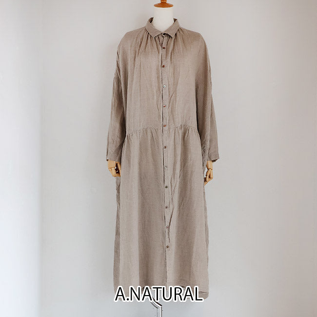 iCHi Antiquites(イチアンティークス) フレンチリネンドレスワンピース