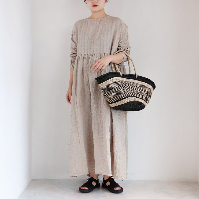 iCHi Antiquites(イチアンティークス) GINGHAM CHECK DRESS ギンガム