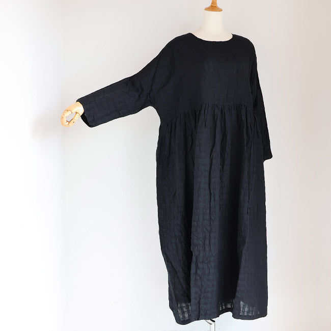 iCHi Antiquites(イチアンティークス) GINGHAM CHECK DRESS ギンガム