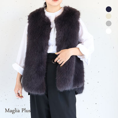Maglia Plus(マリアプラス) FOX Like エコファーベスト・ジレ　135433