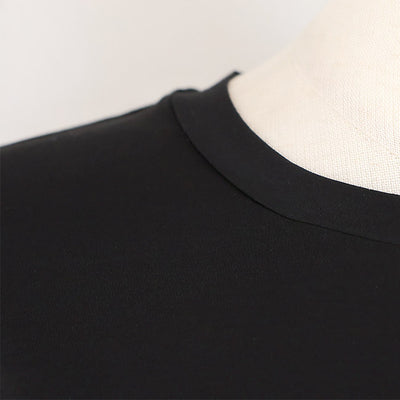 Maglia Plus(マリアプラス) マーセライズコットン重ねタックスリーブ半袖カットソー　151154