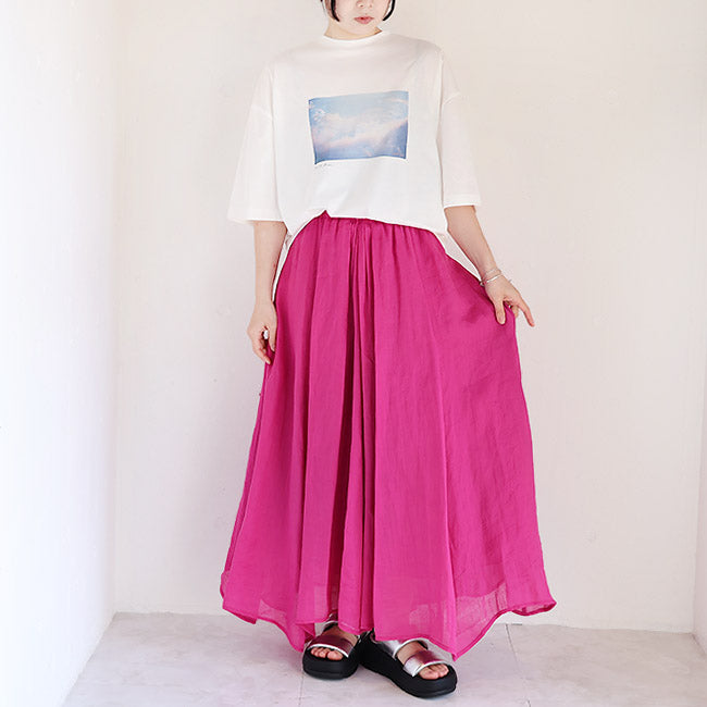 Maglia Plus(マリアプラス) 空と雲フォトプリントTシャツ　152132