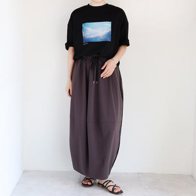 Maglia Plus(マリアプラス) 空と雲フォトプリントTシャツ　152132