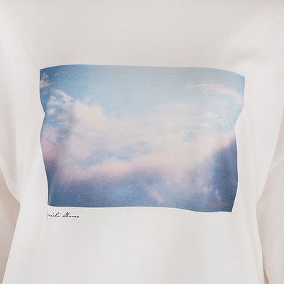 Maglia Plus(マリアプラス) 空と雲フォトプリントTシャツ　152132