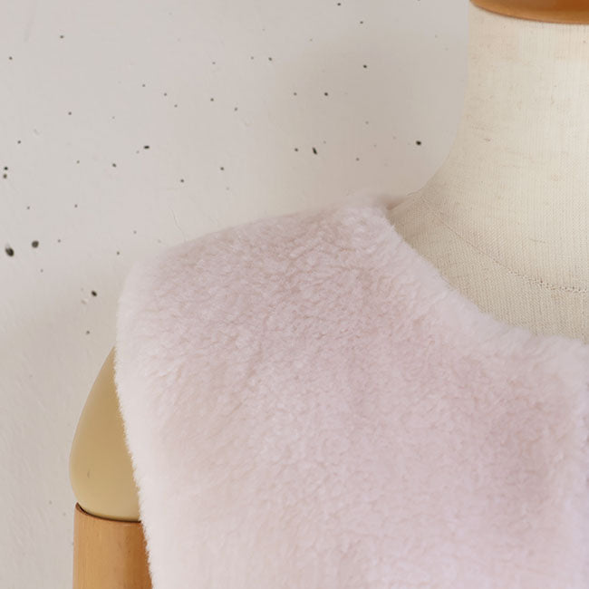 Maglia Plus(マリアプラス) wool boafabric ウールボアベスト　155436