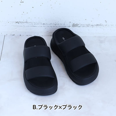 MOHI（モヒ） パデットストラップサンダル/PUサンダル　23038