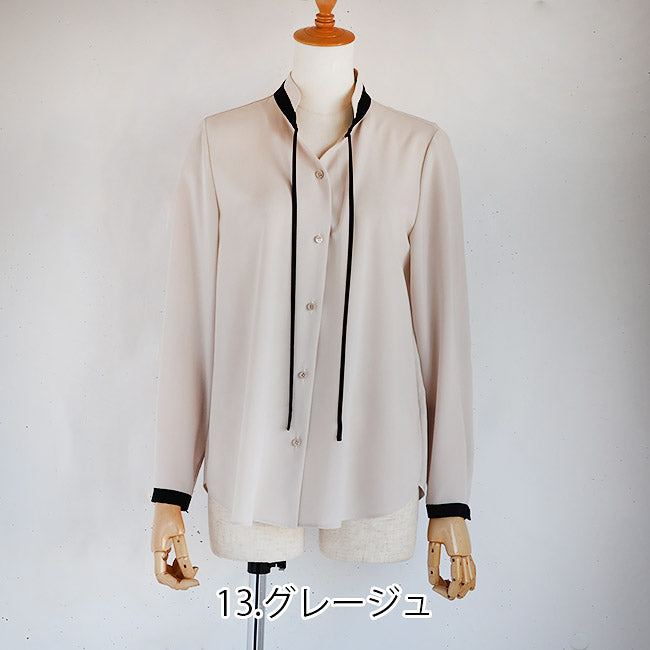 PASSIONE パシオーネ ブラウス レディース リボンタイ 長袖