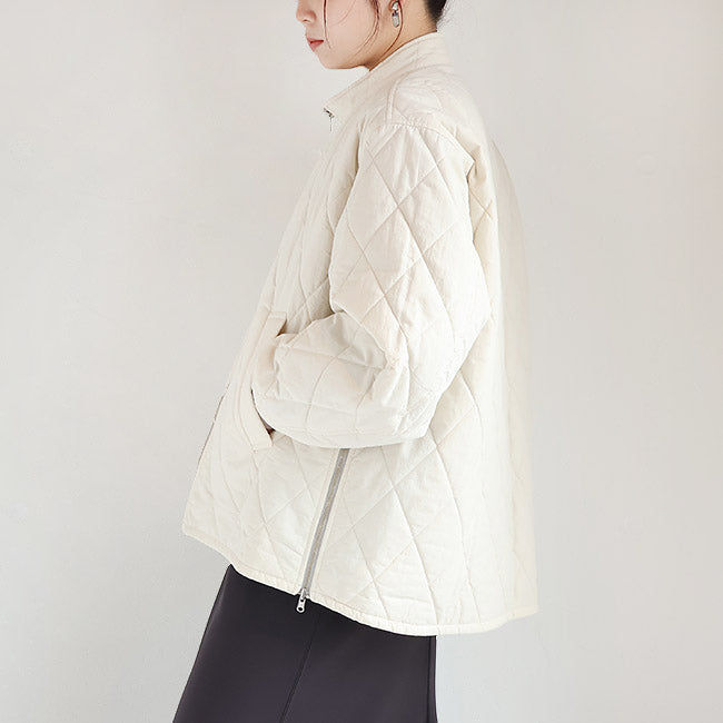 SIWALYfluid(シワリーフルイド) リバーシブルブルゾン/キルティングMA-1ナイロン　525318