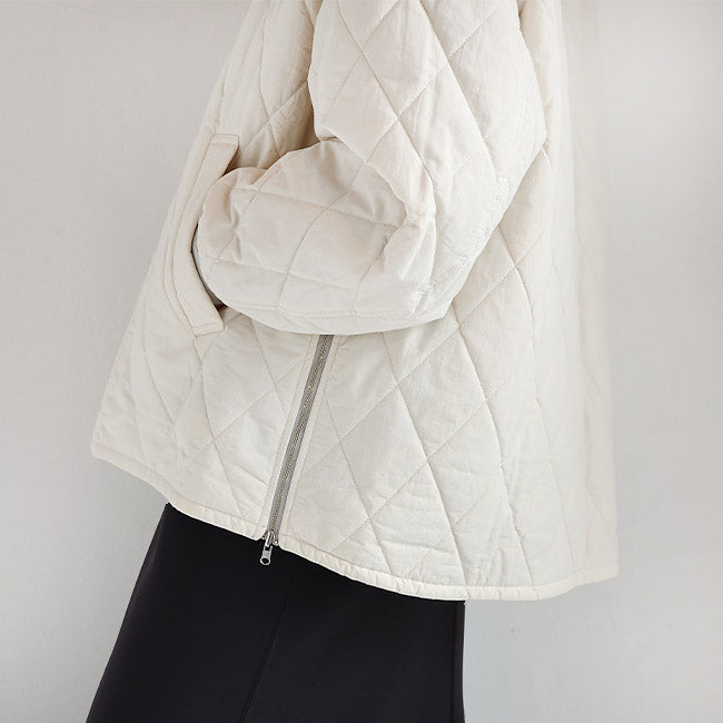 SIWALYfluid(シワリーフルイド) リバーシブルブルゾン/キルティングMA-1ナイロン　525318