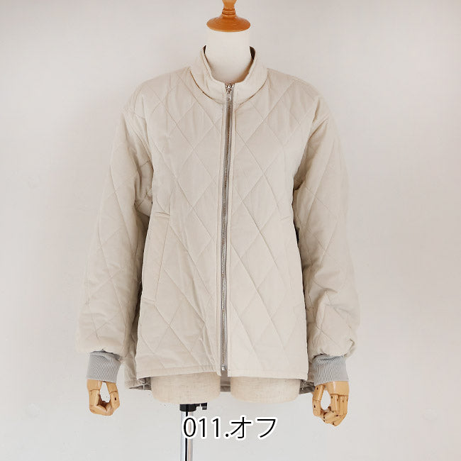 SIWALYfluid(シワリーフルイド) リバーシブルブルゾン/キルティングMA-1ナイロン　525318