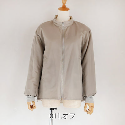 SIWALYfluid(シワリーフルイド) リバーシブルブルゾン/キルティングMA-1ナイロン　525318