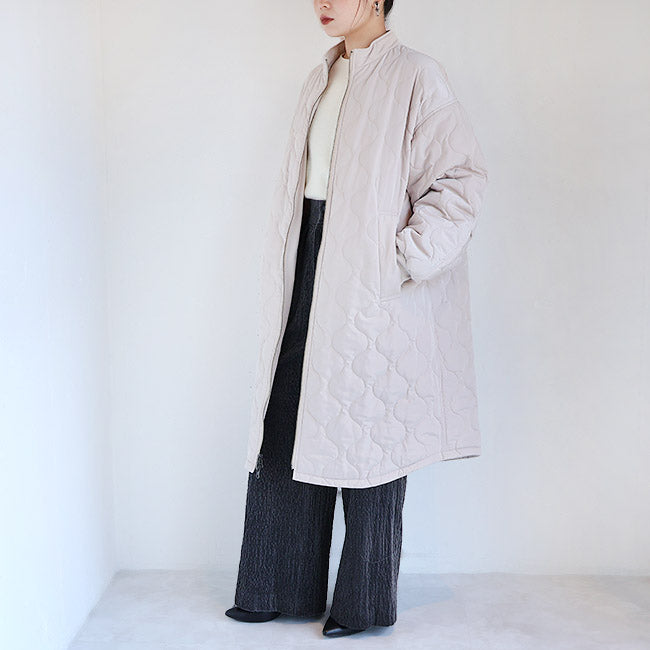 SIWALYfluid(シワリーフルイド) リバーシブルスタンドカラーコート　525409