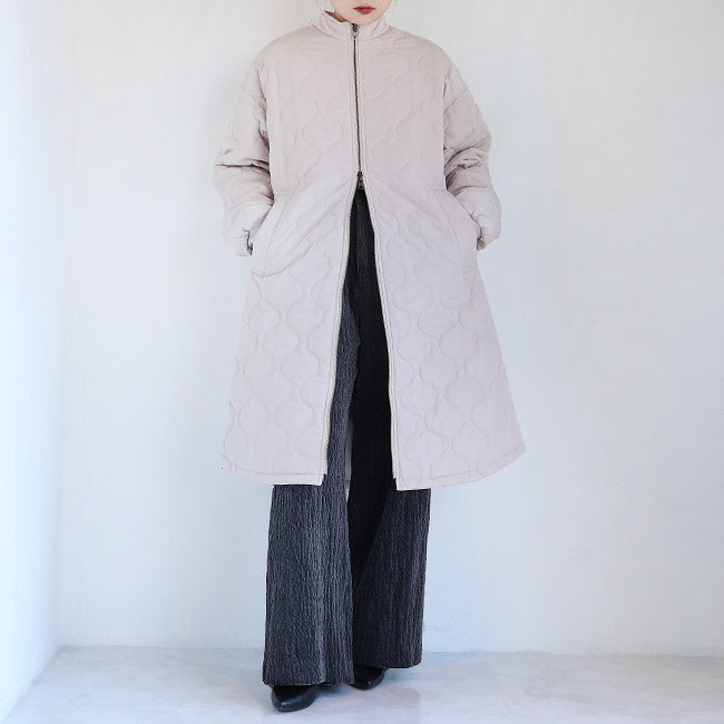 SIWALYfluid(シワリーフルイド) リバーシブルスタンドカラーコート　525409