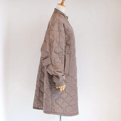 SIWALYfluid(シワリーフルイド) リバーシブルスタンドカラーコート　525409